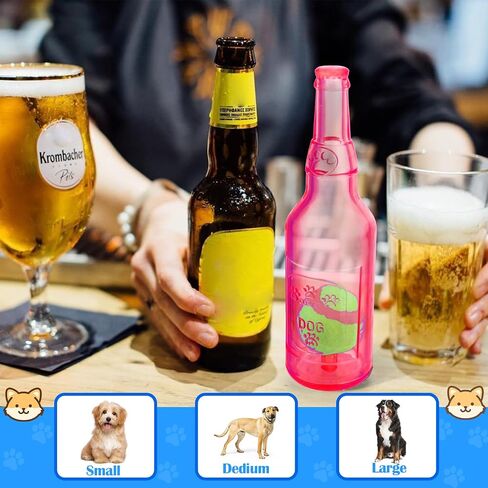 Mity rain Water Bottle Dog Toy - Dog Toys for Aggressive Chewers Cute Squeaky Dog Toys for Large/Medium/Small Dogs Interactive Dog Toys to Keep Them Busy Crunchnplay Bottle Toy (Blue) in Saudi Arabia