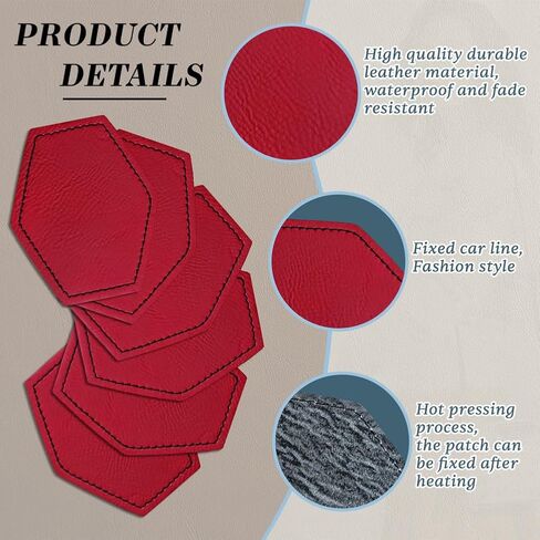 Blank Leather Patch BS Hexagon (Grey), Custom in Saudi Arabia