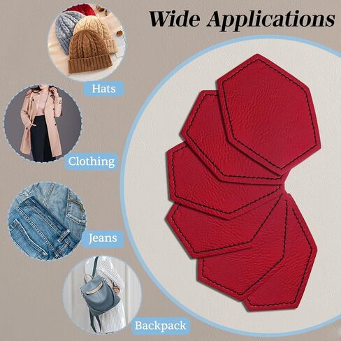 Blank Leather Patch BS Hexagon (Grey), Custom in Saudi Arabia