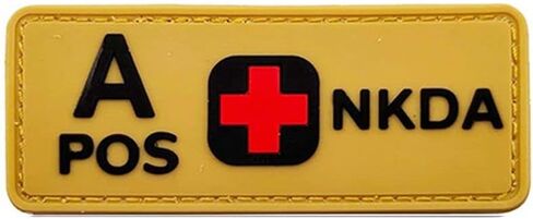 نوع الدم التكتيكي هو ربط الخطاف الدعم بديل 2 قطع من أجل O الإيجابية PVC Rubber Patch DIY Emblem Medical Medic Patches Medical Clarme Medical (استبدال لـ o إيجابي) in Saudi Arabia
