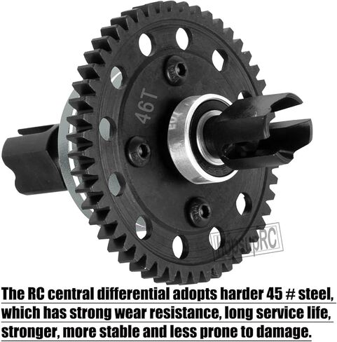 46T Upgrades Part Differential Slipper for 1/8 Outcast/Kraton/Notorious 6s BLX,1/7 Mojave/Felony 6s BLX,#45 Steel Spur Gear Slipper Clutch Diff Gear Hops Up.Red in Saudi Arabia