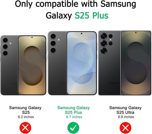 علبة Vanjua لـ Samsung Galaxy S25 Plus (فقط) ، غطاء واقي من السيليكون السائل الأنيق النحيف متوافق مع Galaxy S25 Plus 5G Phone Case in Saudi Arabia