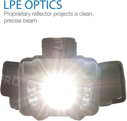 LUXPRO LED Headlamp - Bright 300 Lumen Head Lamp for Outdoors, Camping & Hiking - 6 Light Modes White, Green & Red Light - IPX4 Waterproof - Adjustable Headband - LP345V2 - Batteries Included in Saudi Arabia