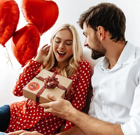 SICOHOME Happy Valentines Day Stickers 36pcs 1.5in Valentines Stickers for Kids Adults Label Stickers Envelope Seal Stickers Valentines Day Party Favors Gift Labels to from Stickers - Dinosaur in Kuwait