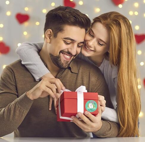 SICOHOME Happy Valentines Day Stickers 36pcs 1.5in Valentines Stickers for Kids Adults Label Stickers Envelope Seal Stickers Valentines Day Party Favors Gift Labels to from Stickers - Dinosaur in Kuwait