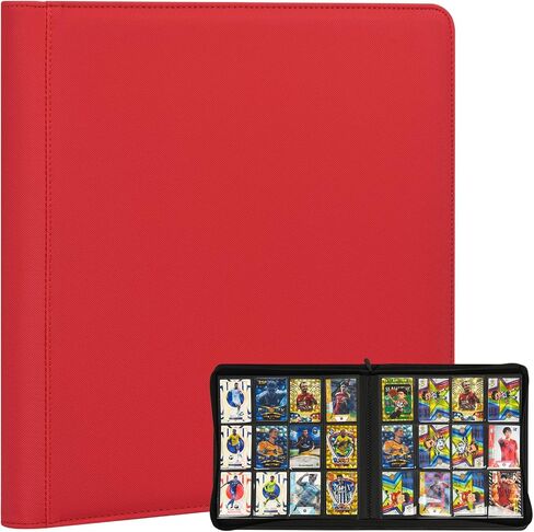 Trading Card Binder 480 Pockets, 12 Pockets Card Binder, Side Loading Card Collection Binder, Collectible Card Albums Card Folder for MTG, TCG, Football, NFL, Sports Cards, Game Cards(Blue) in Saudi Arabia