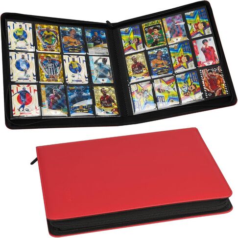 Trading Card Binder 480 Pockets, 12 Pockets Card Binder, Side Loading Card Collection Binder, Collectible Card Albums Card Folder for MTG, TCG, Football, NFL, Sports Cards, Game Cards(Blue) in Saudi Arabia