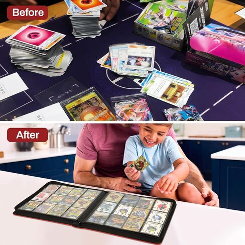 Trading Card Binder 480 Pockets, 12 Pockets Card Binder, Side Loading Card Collection Binder, Collectible Card Albums Card Folder for MTG, TCG, Football, NFL, Sports Cards, Game Cards(Blue) in Saudi Arabia