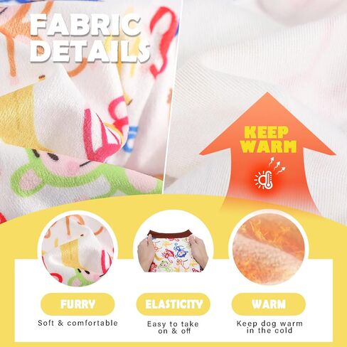 Soft Fleece Dog Pajamas for Small Dogs Adorable Puppy Sweaters Clothes Jumpsuit Pjs Lightweight Cat Coat Pet Apparel Yellow Duck, XS in Saudi Arabia