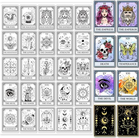 Globleland 12 Zodiac Women Signs Clear Stamps for Making Magic Tarot Card Silicone Clear Stamp Seals 11.69x8.27inch Stamps Form in Saudi Arabia