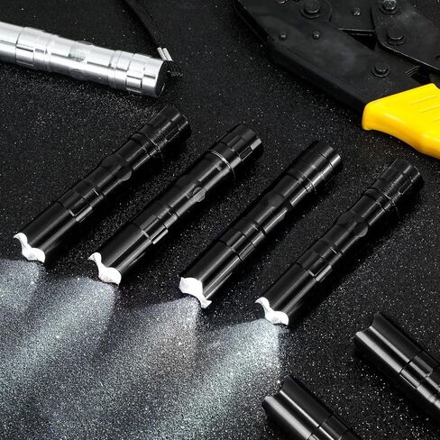 36 Pcs Mini Flashlights Bulk Bright Aluminum LED Handheld Torches with Lanyard Small LED Flashlights for Night Reading Emergency Hurricane Camping Hiking Party Favors in Kuwait