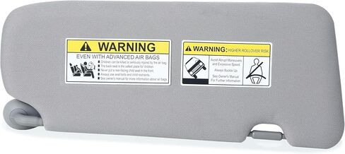 Driver Left Side Sun Visor Compatible with Honda CR-V 2017 2018 2019 2020 2021 2022 Sunshade Replace 83280TLAA12ZB (Gray, Driver Side) in Saudi Arabia