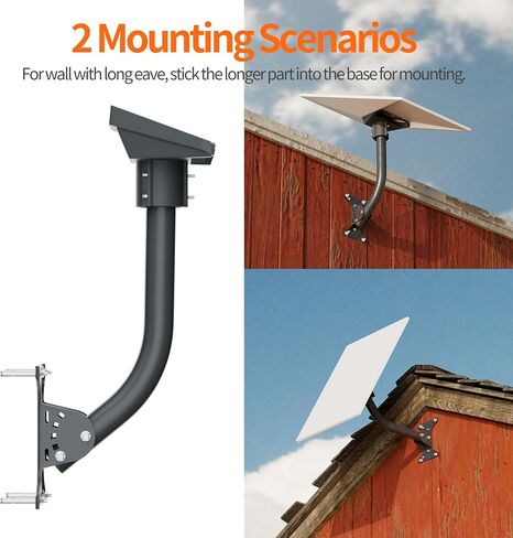 Starlink Gen 3 Mount Pivot Roof Mount for Starlink Gen 3, Adjustable Metal Pole Mount 16" for V3 Standard Dish Kickstand Roof Wall Mounting Kit, Starlink Accessories in Kuwait