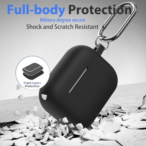 Case for Airpods 4 Gen Case Cover for Men Women Girl, Compatible Airpods 4th Generation Case, Soft Silicone Apple iPod Case 4th Gen Protective Cover Skin with Keychain Cleaner Pen,Pink in Kuwait