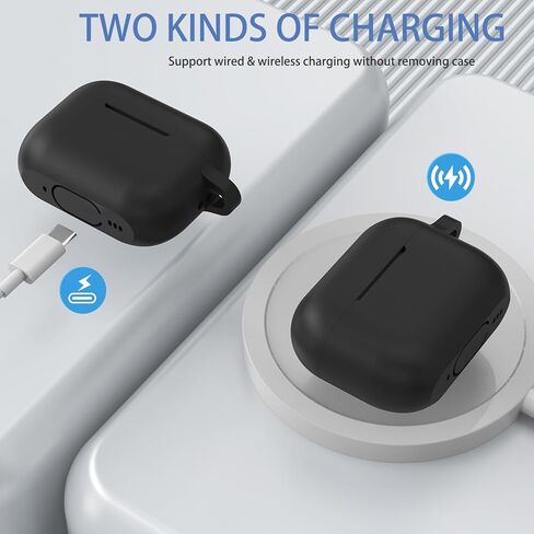 Case for Airpods 4 Gen Case Cover for Men Women Girl, Compatible Airpods 4th Generation Case, Soft Silicone Apple iPod Case 4th Gen Protective Cover Skin with Keychain Cleaner Pen,Pink in Kuwait