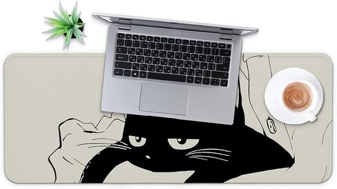 Large Gaming Mouse Pad, Full Keyboard Mat, Long Laptop Mousepad, Computer Mouse Mat for Home and Office, Anti-Slip Rubber Base, 31.5 x 11.8 Inches (Japan Street) in Saudi Arabia