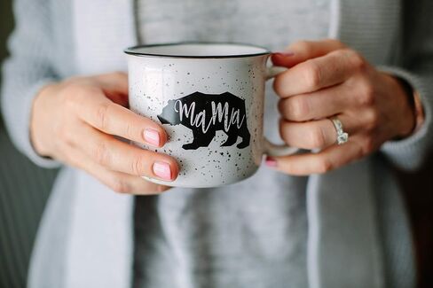 Farmhouse Mama Bear & Papa Bear Funny Campfire Couples Coffee Mug Set | 14oz Ceramic Mugs | Mama Bear Mug, Papa Bear Mug | Perfect for Parents in Kuwait