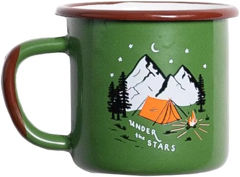 Enamel Mug - Durable, 380 ml Coffee Cup, Suitable for Cold and Hot Use in Saudi Arabia