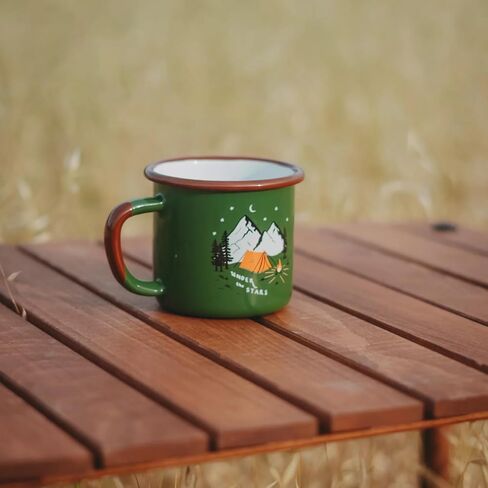 Enamel Mug - Durable, 380 ml Coffee Cup, Suitable for Cold and Hot Use in Saudi Arabia