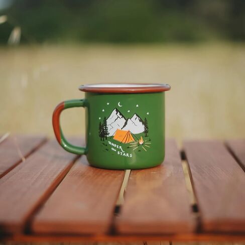 Enamel Mug - Durable, 380 ml Coffee Cup, Suitable for Cold and Hot Use in Saudi Arabia