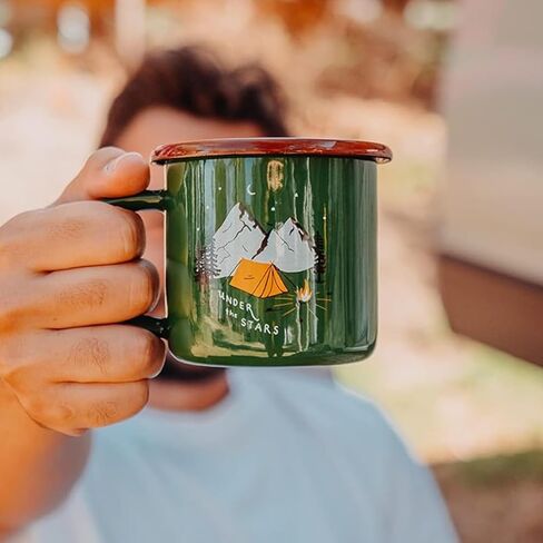 Enamel Mug - Durable, 380 ml Coffee Cup, Suitable for Cold and Hot Use in Saudi Arabia