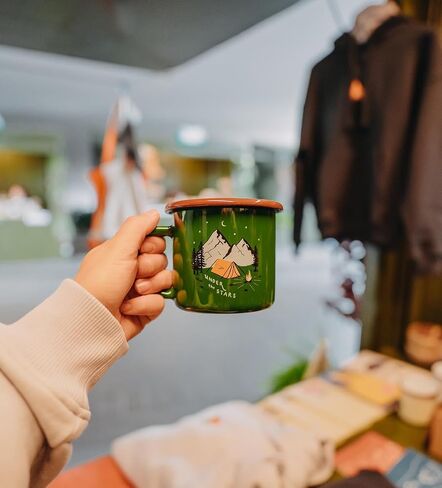 Enamel Mug - Durable, 380 ml Coffee Cup, Suitable for Cold and Hot Use in Saudi Arabia