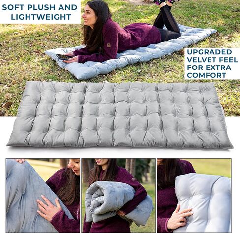 Zento Camping Cot Mattress Foam Pad للبالغين - وسادة نوم سميكة ناعمة للغاية للاستيلاء على المشي في الهواء in Kuwait