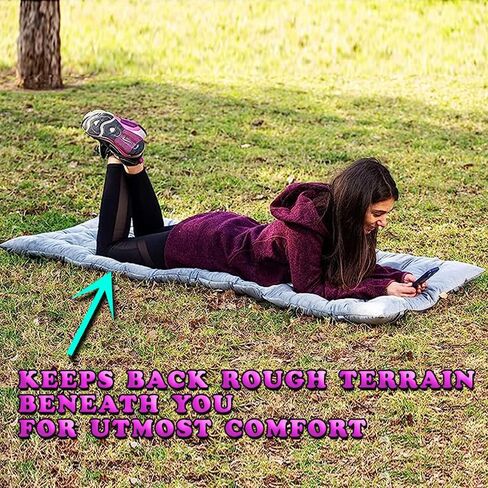 Zento Camping Cot Mattress Foam Pad للبالغين - وسادة نوم سميكة ناعمة للغاية للاستيلاء على المشي في الهواء in Kuwait