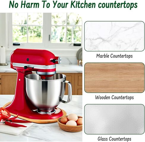 Blender Slider Mat for Kitchenaid Stand Mixer, Bamboo Slide Tray for Kitchen Appliances, Tilt Head Kitchen Aid Countertop Electrical Sliders 4.5-5 Quart Stand Mixer, Countertop Coffee Slider in Saudi Arabia