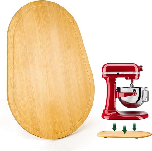 Blender Slider Mat for Kitchenaid Stand Mixer, Bamboo Slide Tray for Kitchen Appliances, Tilt Head Kitchen Aid Countertop Electrical Sliders 4.5-5 Quart Stand Mixer, Countertop Coffee Slider in Saudi Arabia