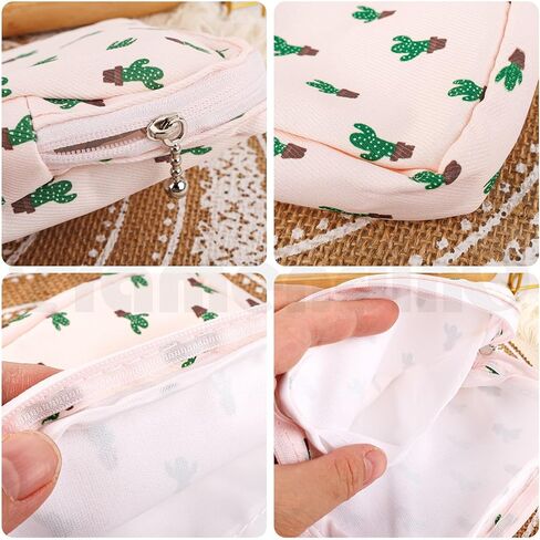 Framendino, 12 Pack Sanitary Napkin Storage Bag Set Zipper Menstrual Pad Pouch Tampons Holder Period Gifts for Women Cute Style in Saudi Arabia