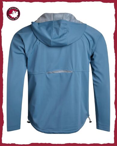 CANADA WEATHER GEAR Men's Tech Stretch Jacket - Hooded Softshell Jacket with Reflective Tape and Mesh Lining (Sizes: S-XXL) in Saudi Arabia