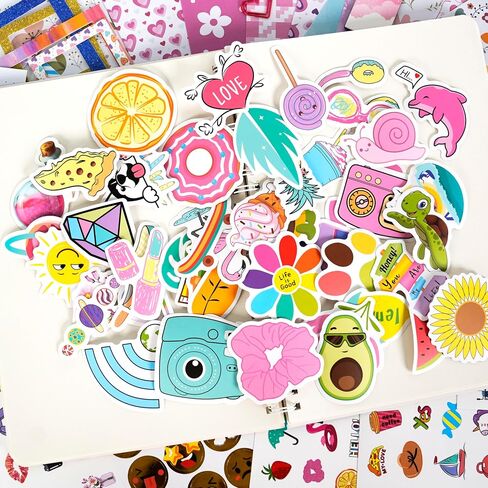 Eleption DIY Journal Kit for Girls Ages 8-12،98pcs Journal Set DIY Girls Diary Age 6-8 Scrapbook & Diary Set ، Journaling Art Crafts Kit for 8 9 10 11 12 13 14 14 alming teenage girl in Saudi Arabia