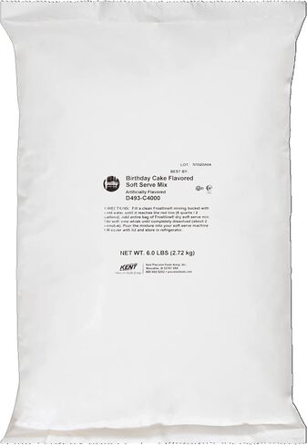 Frostline Chocolate Soft Sweat Servy Dile Mix ، اللاكتوز والغلوتين الخالي من الغلوتين - فقط أضف الماء أو الألبان أو بديل خالٍ من الألبان ، استخدمه مع الخلاط ، صانع الآيس كريم كونترتوب ، آلة خدمة ناعمة - كيس 6 رطل in Saudi Arabia