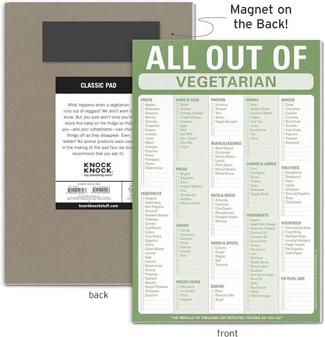 Knock Knock Out Out of Pad (Keto) ، لوحة بقالة Keto Diet Rist ، 6 × 9 بوصات in Kuwait