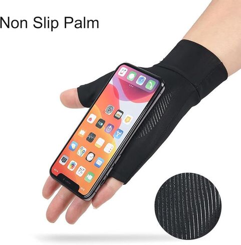 Fingerless-Sun-Gloves for Men UV-Protection-Fishing Gloves for Driving Kayaking Hiking Sailing in Kuwait