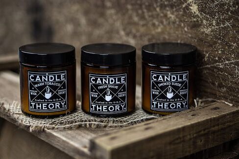 Scented Candle Gift Set with Crackling Wood Wicks 3, 4oz Candles, Misty Falls, Alpine Spruce, Spring Meadow - Designed for Both Men Women, Man Cave Decor Wood Wicks Candle Candles for Home in Saudi Arabia