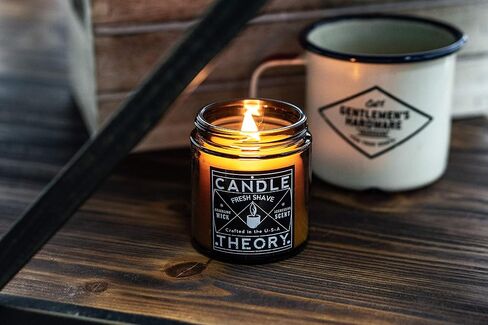 Scented Candle Gift Set with Crackling Wood Wicks 3, 4oz Candles, Misty Falls, Alpine Spruce, Spring Meadow - Designed for Both Men Women, Man Cave Decor Wood Wicks Candle Candles for Home in Saudi Arabia