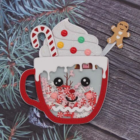 KSCRAFT 2024 October Release Christmas Metal Cutting Dies Stencils for DIY Scrapbooking Decorative Embossing DIY Paper Card (Hot Cocoa Pouch) in Saudi Arabia