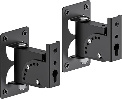 Metal Universal Speaker Wall Mount for Surround Sound Speaker Mount - Swivel & Tilt Adjustable Wall Mounts for LG, Samsung, Vizio, Roku, Sony Speakers Mounting Bracket Hold up to 30lbs, 2 Pack in Saudi Arabia