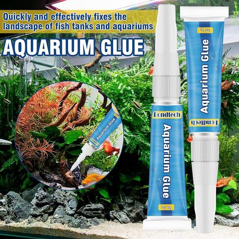Aquarium Glue, Clear Reef Glue, Instant Aquarium Glue for Plants and Rocks, Mosses, Coral, Wood, Stone, Freshwater and Saltwater Aquascape, Pack of 2, 5g in Saudi Arabia