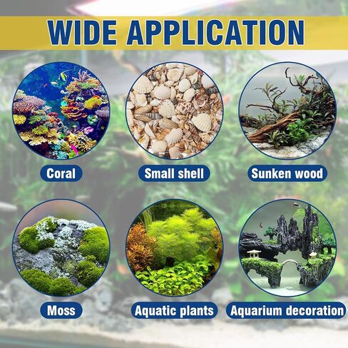 Aquarium Glue, Clear Reef Glue, Instant Aquarium Glue for Plants and Rocks, Mosses, Coral, Wood, Stone, Freshwater and Saltwater Aquascape, Pack of 2, 5g in Saudi Arabia