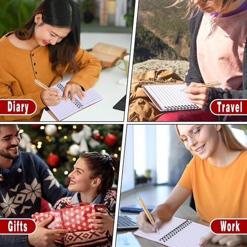 80 Pcs Employee Appreciation Gifts Inspirational Spiral Notebooks Bulk Motivational Journals Thank You Bamboo Ballpoint Pens for Nurse Teacher Coworker (NEVER FORGET) in Saudi Arabia