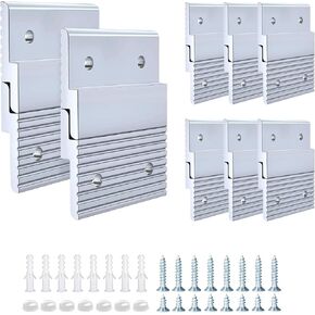 Apragaz French Cleat, Heavy Duty Hanging Picture and Mirror Hanger with Screws, Keep Level, Aluminum, Holds 300 lbs. per Pair, 50 inch - 1 Pair