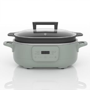 MAGNIFIQUE 6 Quart Multi-Cooker, with 8-in-1 Casserole Programmable Slow Cooker, Dutch Oven, Pasta, Nonstick, Oven Safe Pot to 500°F Oatmeal Oatmeal