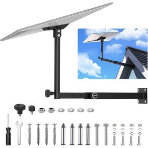 Adjustable Starlink Gen 3 Mount, Starlink Pole Mount, Extension-Type Heavy Duty Starlink Long Wall Mount with 0-30° Adjustable Starlink Gen 3 Pipe Adapter for Starlink Internet Kit Satellite