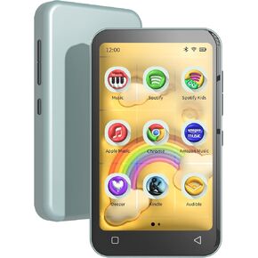TIMMKOO 80GB Kids MP3 Player with Bluetooth, Case Cover for Mp3 Player (Teal)