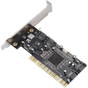 PCI SATA RAID Control Card with 4 Internal SATA Port, 1.5Gb / s Rate, Support 98SE / Me / 2000 / XP/NT 4.0/64-bit/Vista, Linux & Netware OS