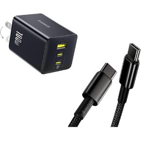 Badeus 100W USB C Charger and Baseus 100W USB C Cable