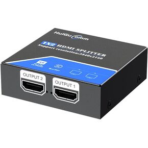 فاصل 4K HDMI للشاشات المزدوجة 1 في 2 محول HDMI مزدوج لشاشتين مزدوجتين لم يتم تمديد عرض Taptop Hub Extender